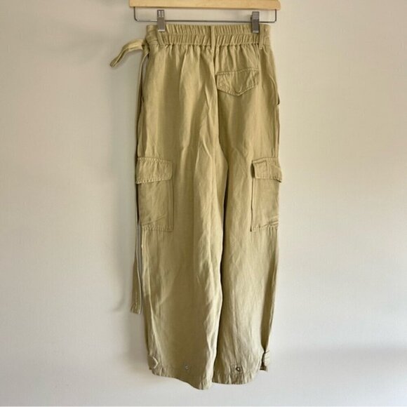 Wilfred Kafka Belted Linen Cargo Pants size 0 - Picture 6 of 8